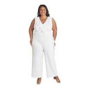 CONNECTED Apparel SARA IVORY JUMPSUIT